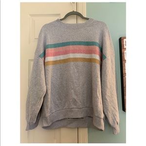 Striped crew neck